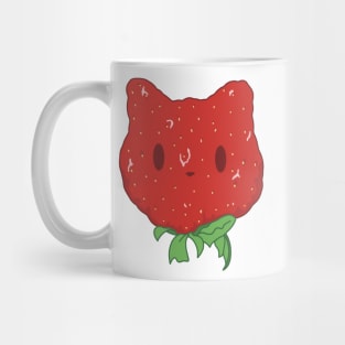 red strawberry cat aesthetic dollette coquette pack Mug